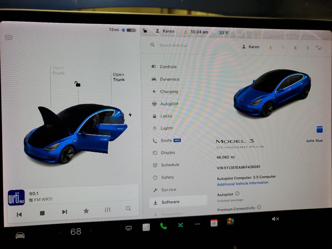 2019 Tesla Model 3 VIN: 5YJ3E1EA9KF436081 Lot: 44931235