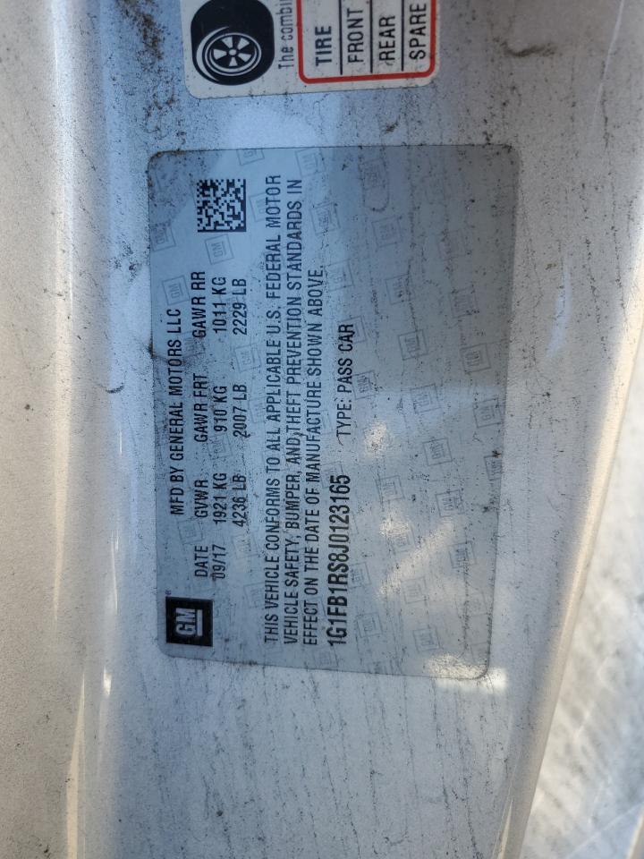 1G1FB1RS8J0123165 CHEVROLET CAMARO 2018
