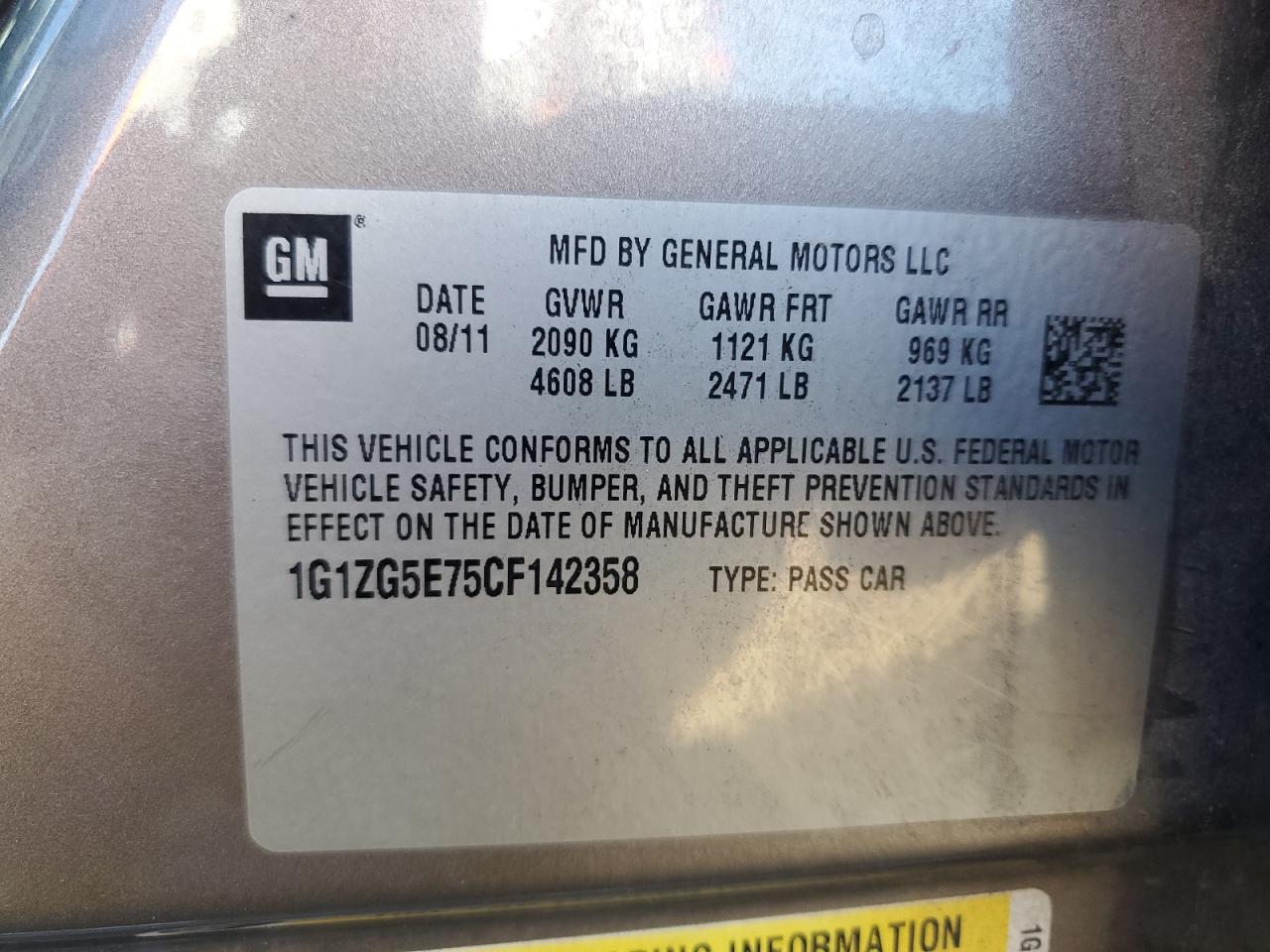 2012 Chevrolet Malibu - Image 15