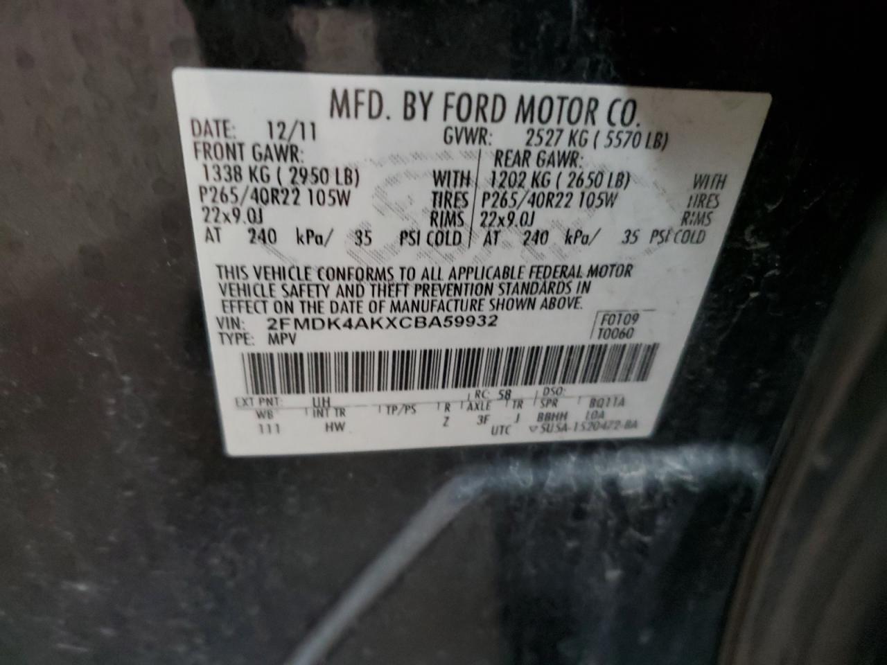 2012 Ford Edge - Image 13