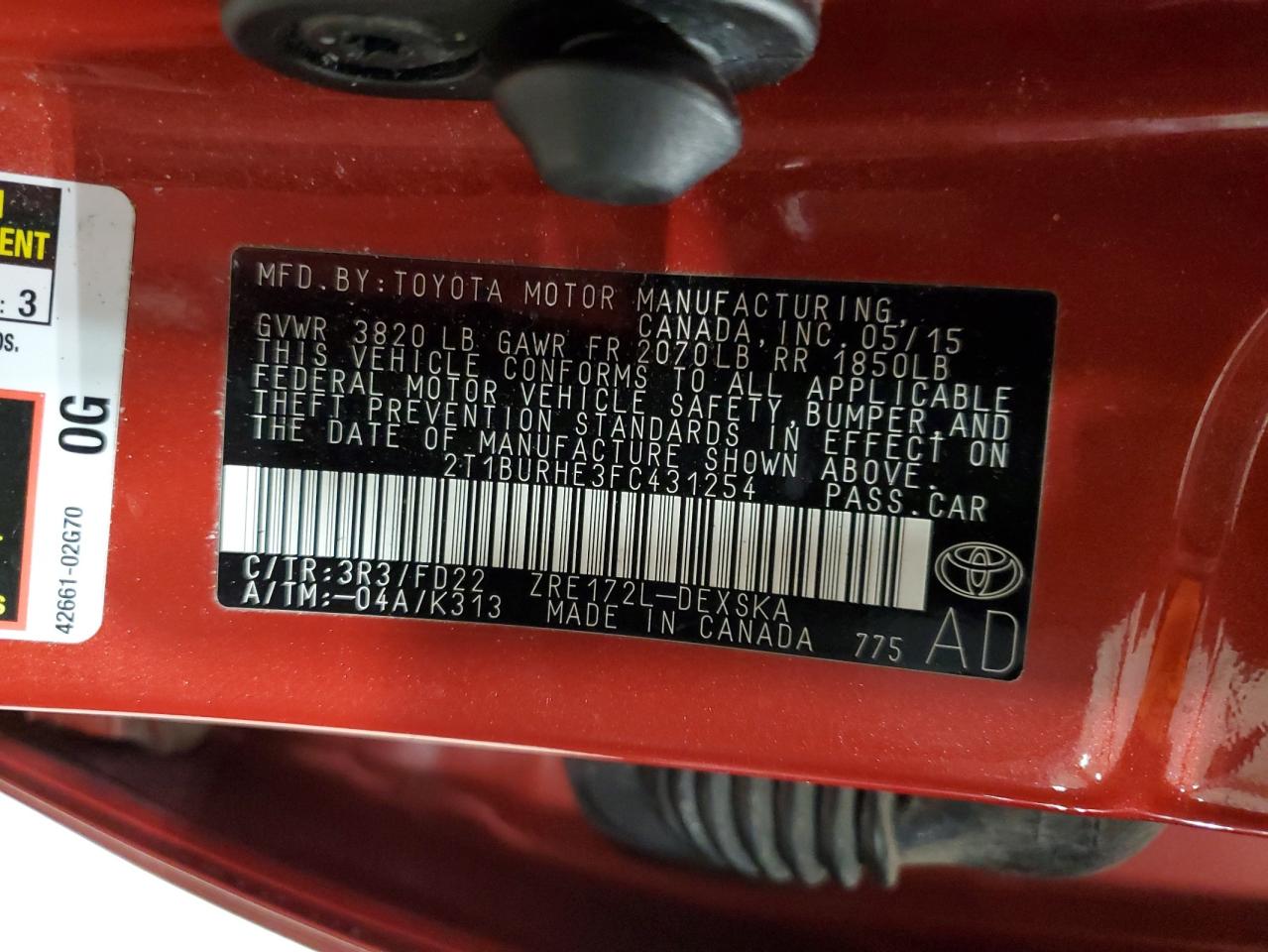 2015 Toyota Corolla - Image 12