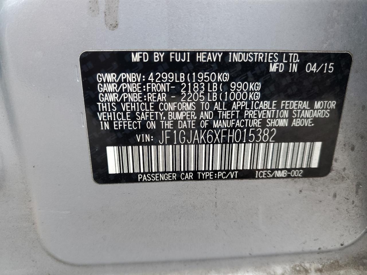 2015 Subaru Impreza - Image 15