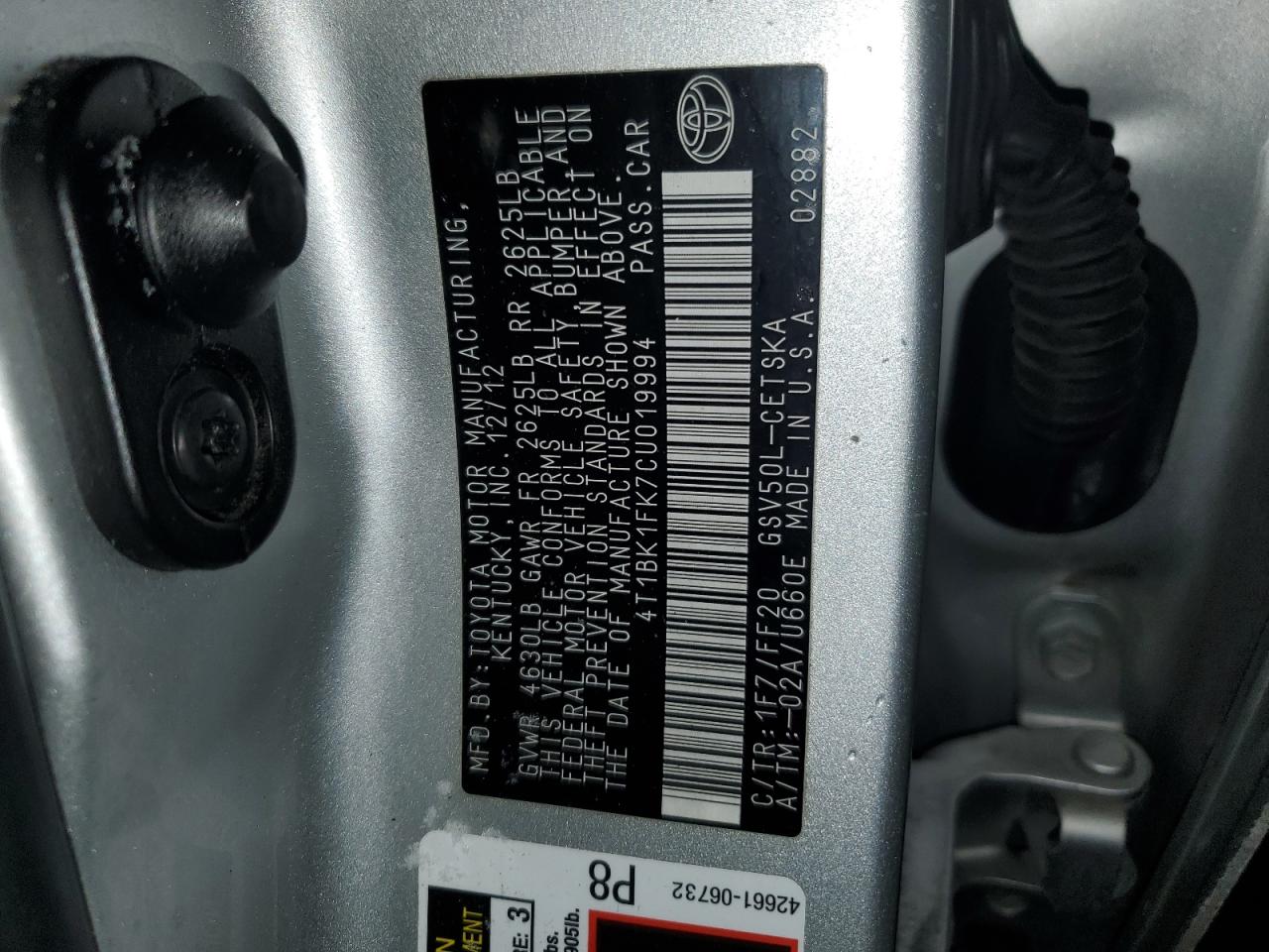 2012 Toyota Camry - Image 13