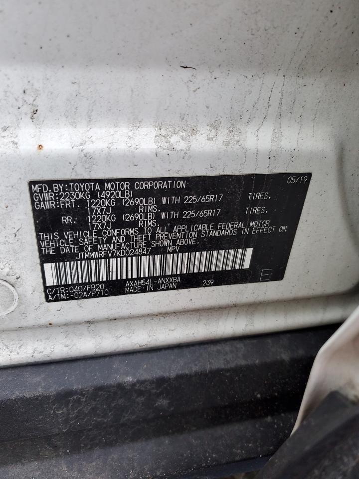 JTMMWRFV7KD024847 TOYOTA RAV4 2019