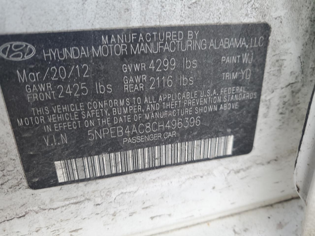 2012 Hyundai Sonata - Image 12