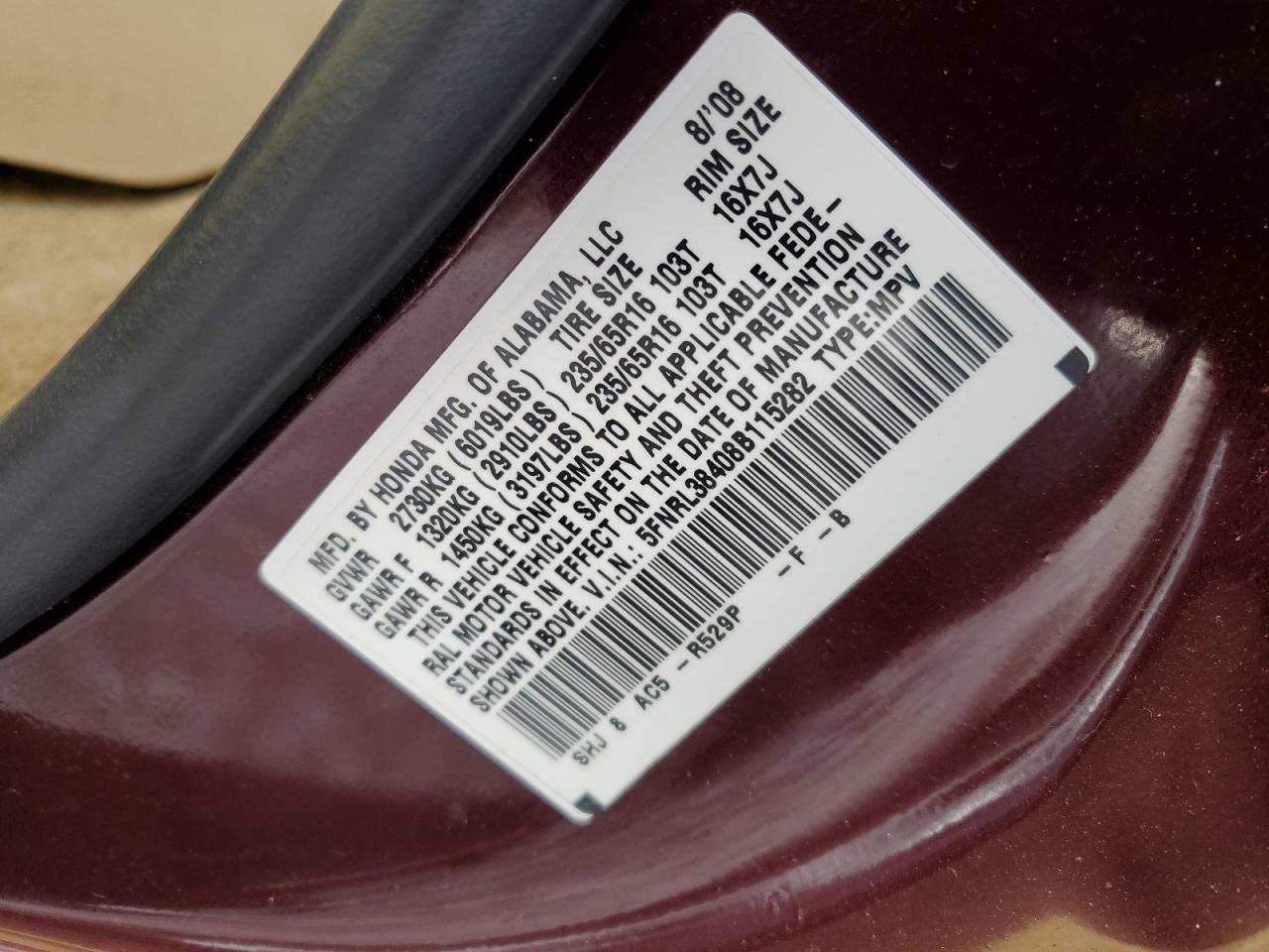 2008 Honda Odyssey - Image 13
