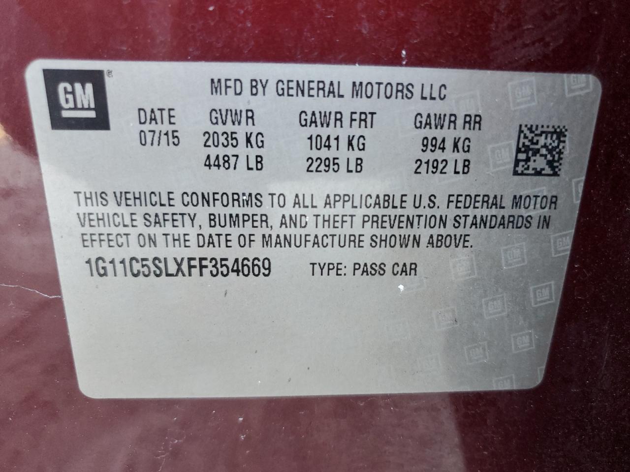 2015 Chevrolet Malibu - Image 13