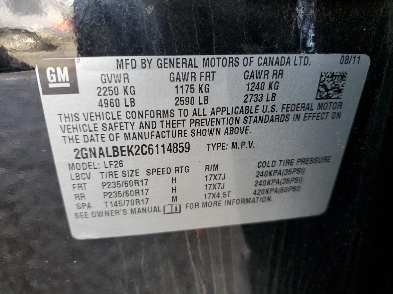2012 Chevrolet Equinox - Image 12