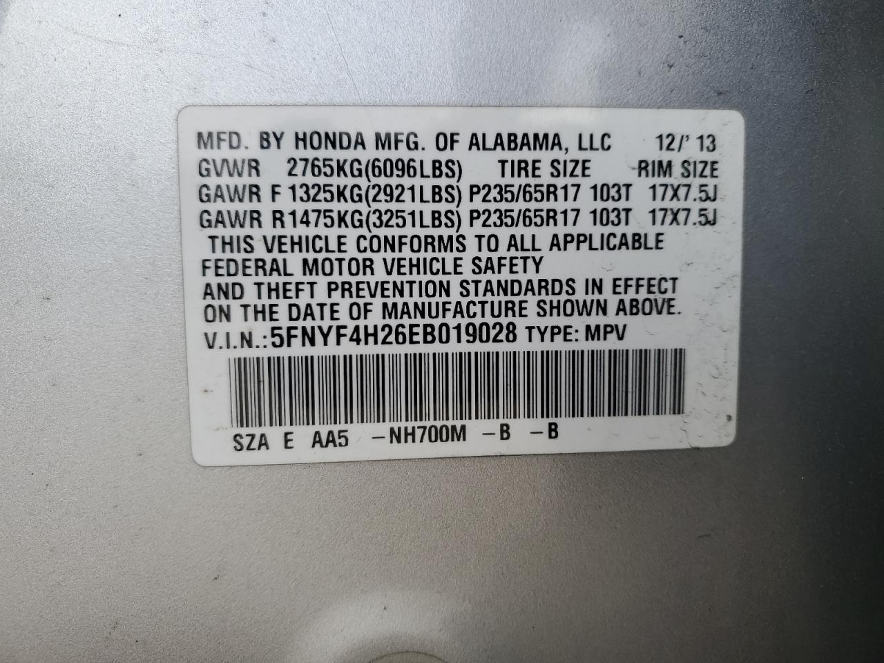 2014 Honda Pilot - Image 13