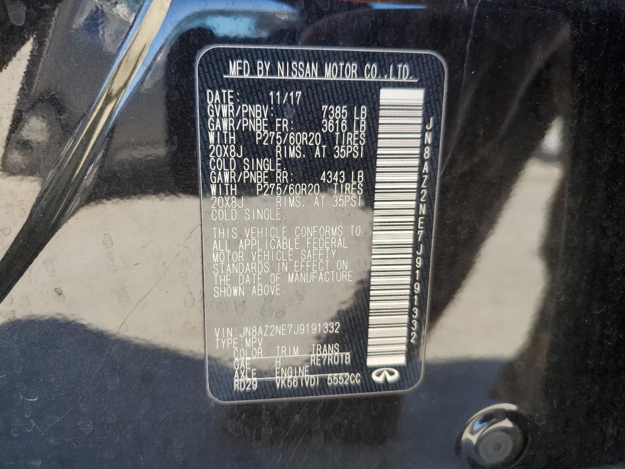 2018 Infiniti QX80 - Image 13