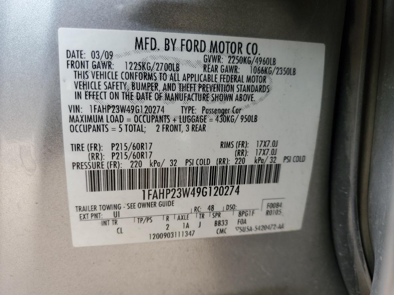 2009 Ford Taurus - Image 15