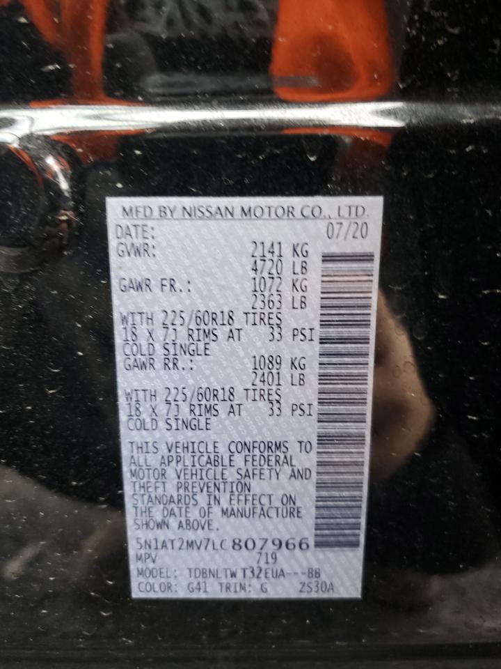 5N1AT2MV7LC807966 NISSAN ROGUE 2020