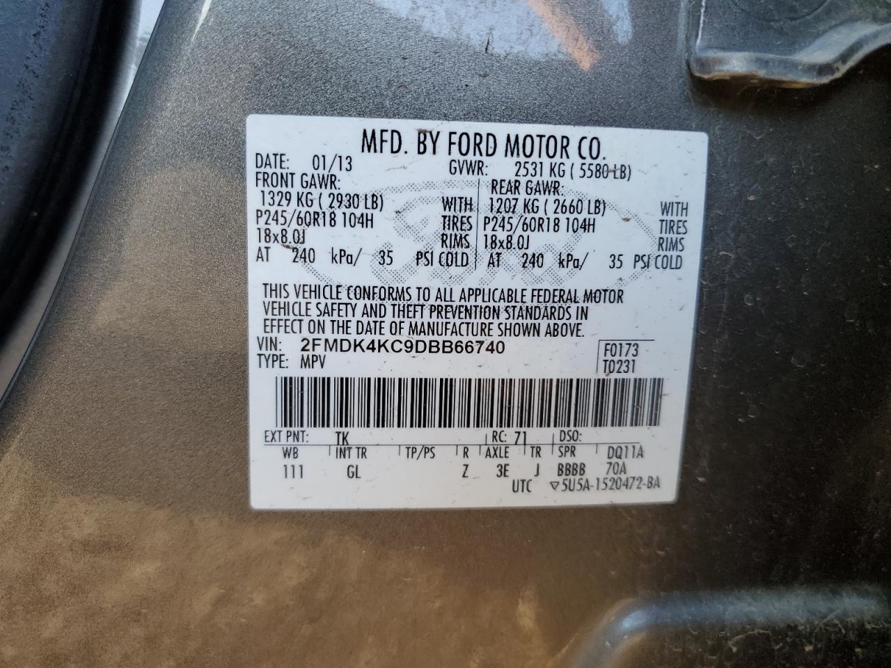 2013 Ford Edge - Image 13