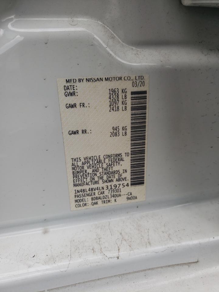 1N4BL4BV4LN319754 NISSAN ALTIMA 2020