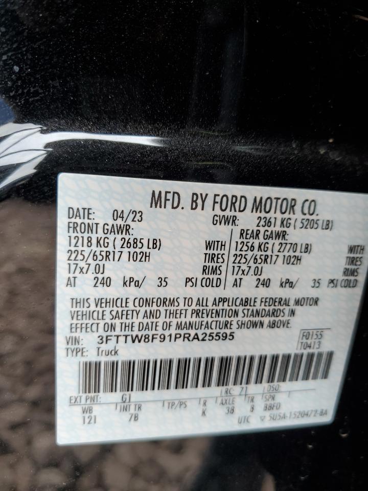 3FTTW8F91PRA25595 FORD MAVERICK 2023