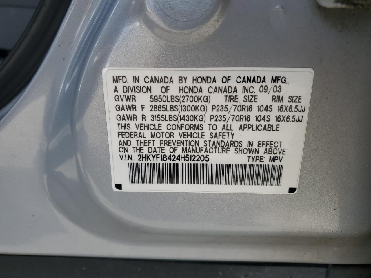 2004 Honda Pilot - Image 15