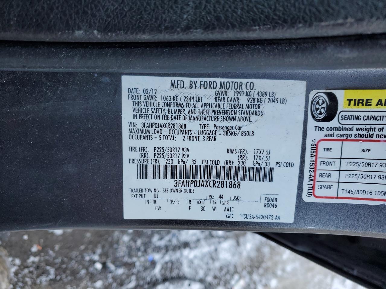 2012 Ford Fusion - Image 13