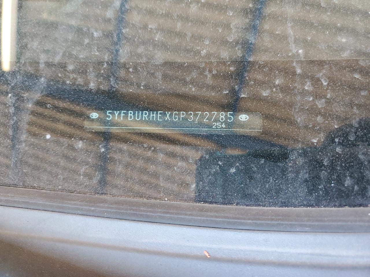 5yfburhexgp372785 5YFBURHEXGP372785 2016 Toyota Corolla L