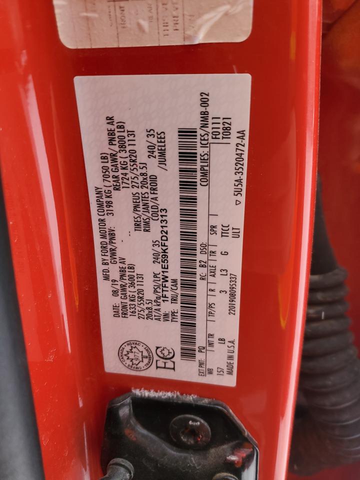 1FTFW1E59KFD21313 FORD F-150 2019