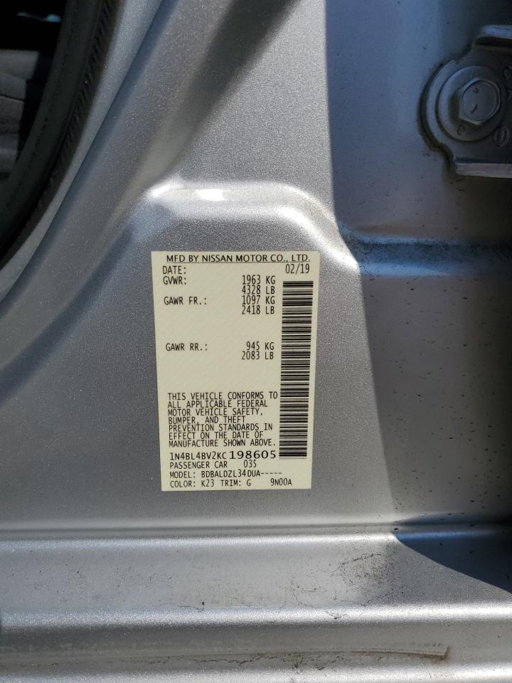 1N4BL4BV2KC198605 NISSAN ALTIMA 2019