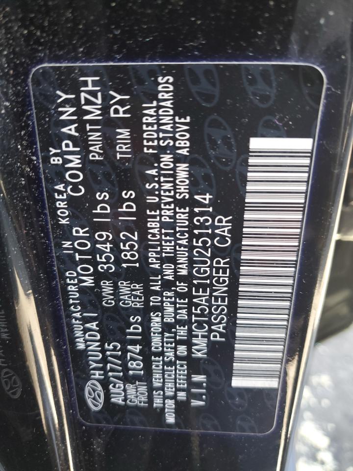 KMHCT5AE1GU251314 HYUNDAI ACCENT 2016