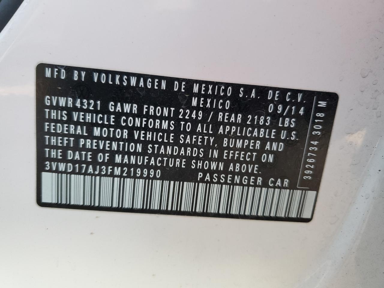 2015 Volkswagen Jetta - Image 12