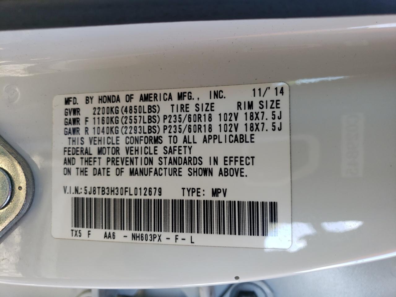 2015 Acura RDX - Image 13