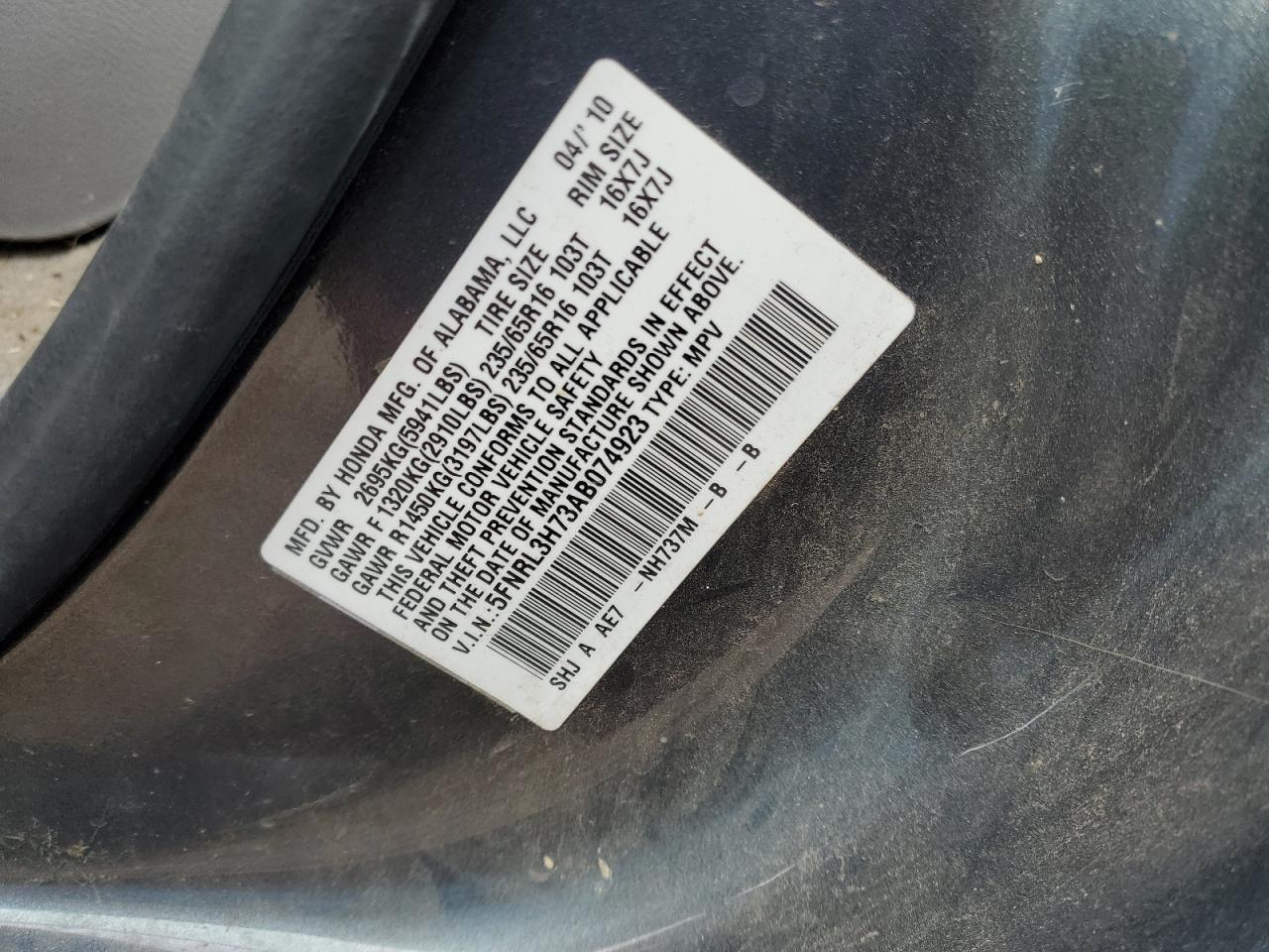 2010 Honda Odyssey - Image 14