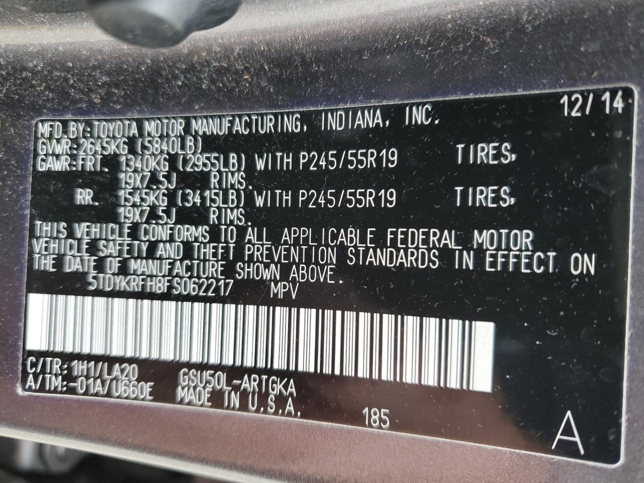 2015 Toyota Highlander - Image 13