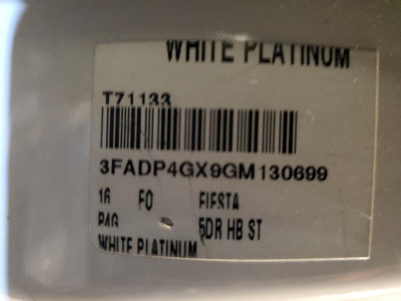 3FADP4GX9GM130699 FORD FIESTA 2016