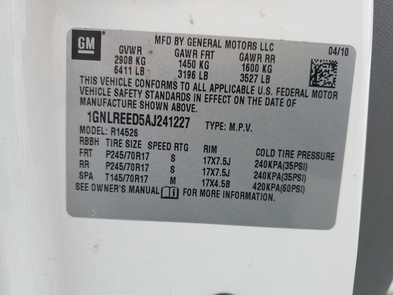 2010 Chevrolet Traverse - Image 14