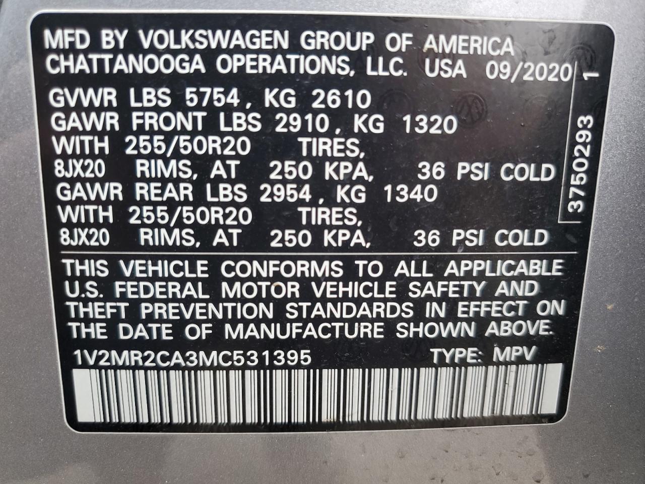 2021 Volkswagen Atlas - Image 14