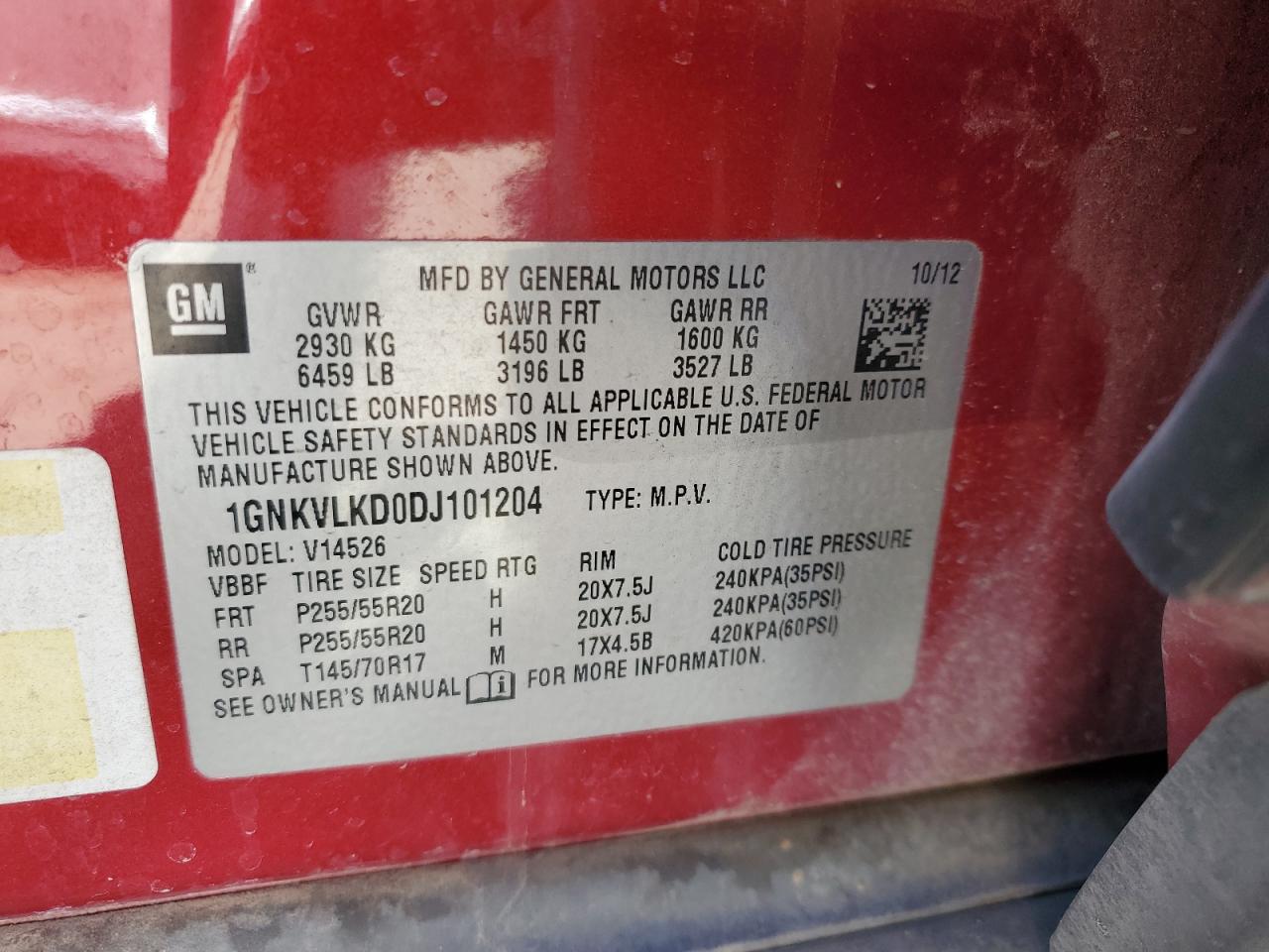 2013 Chevrolet Traverse - Image 13