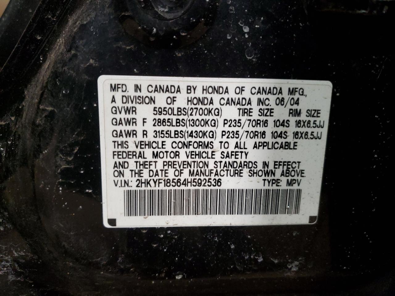 2004 Honda Pilot - Image 13