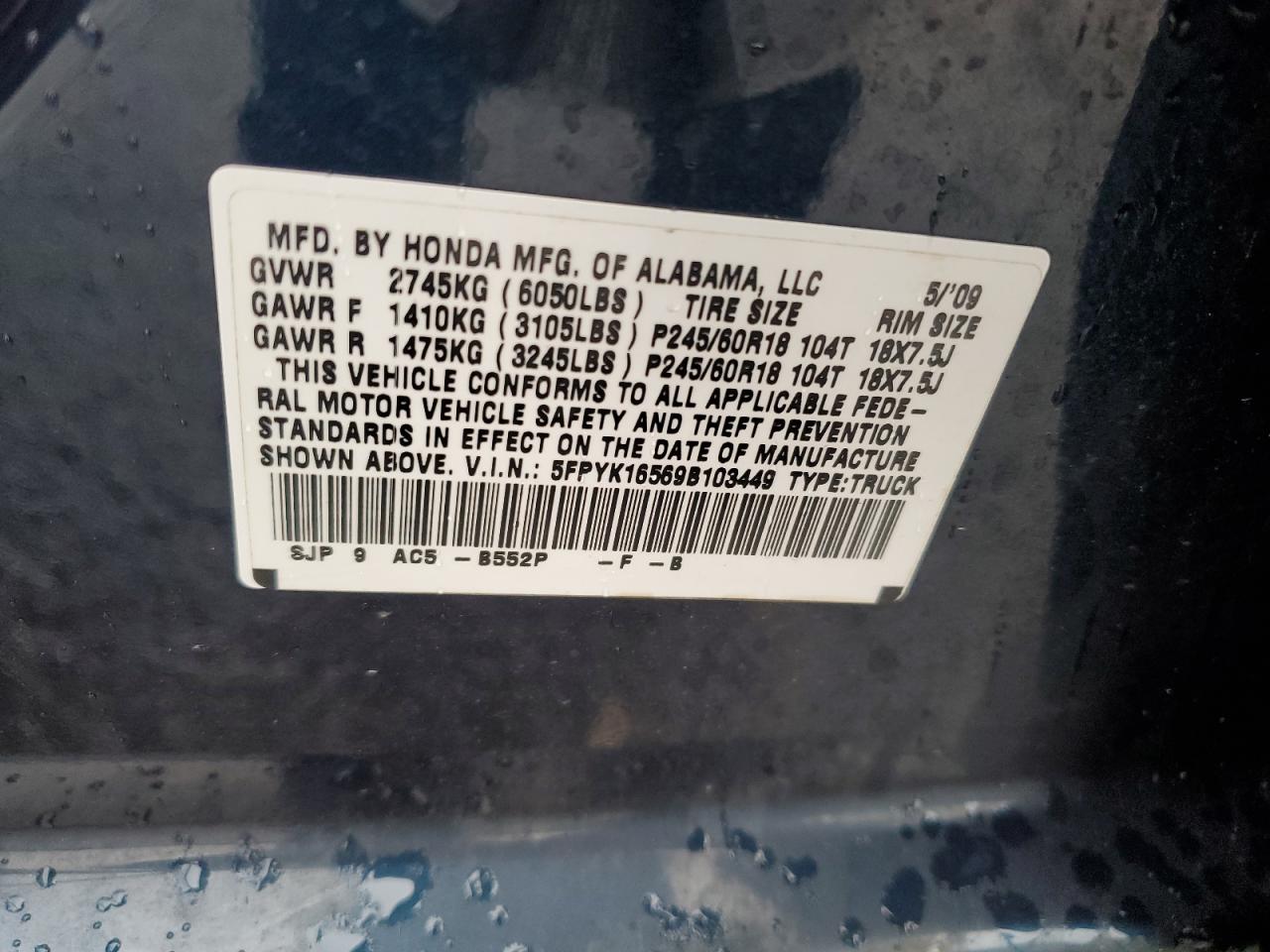 2009 Honda Ridgeline - Image 13