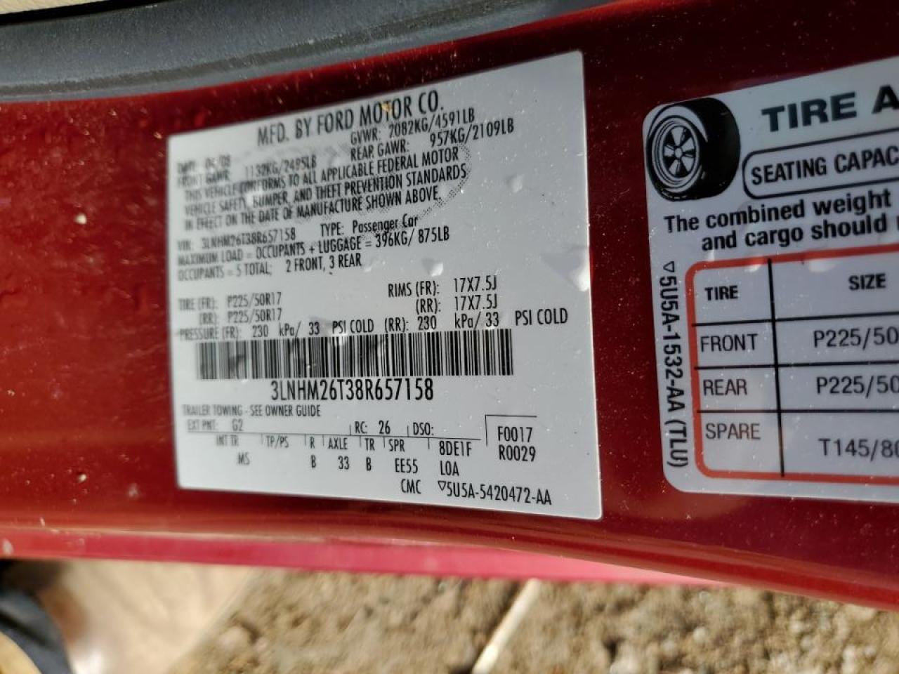 2008 Lincoln MKZ - Image 13