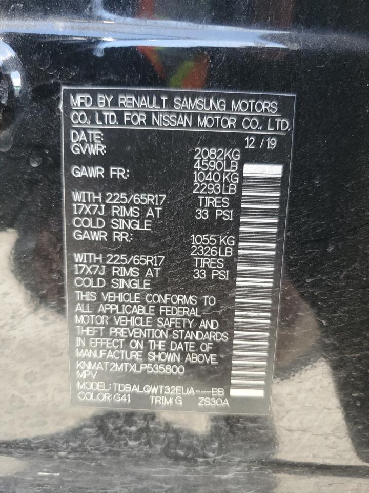 KNMAT2MTXLP535800 NISSAN ROGUE 2020