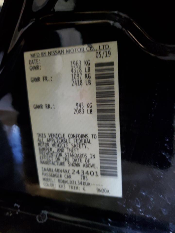 1N4BL4BV4KC243401 NISSAN ALTIMA 2019