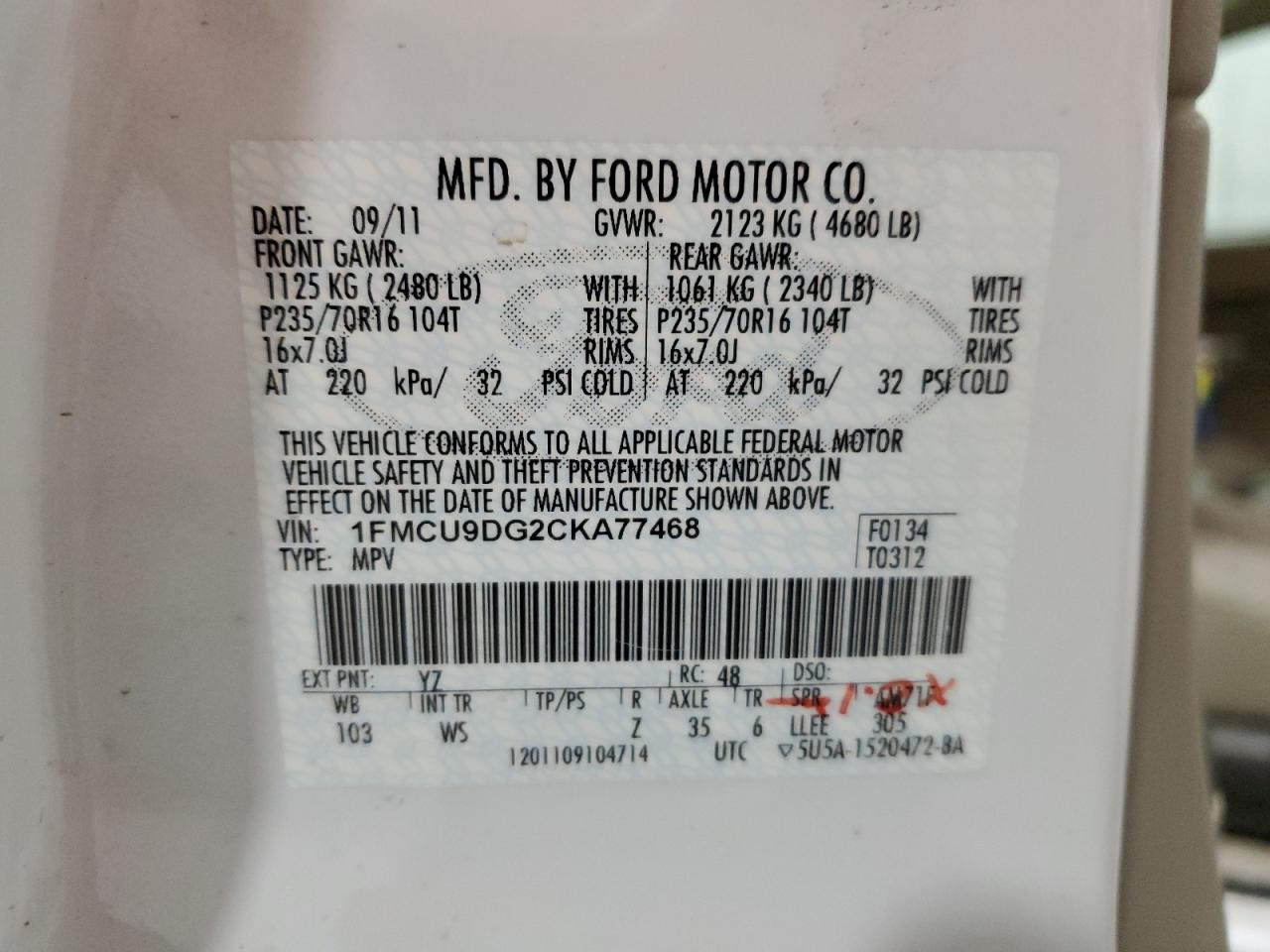 2012 Ford Escape - Image 13