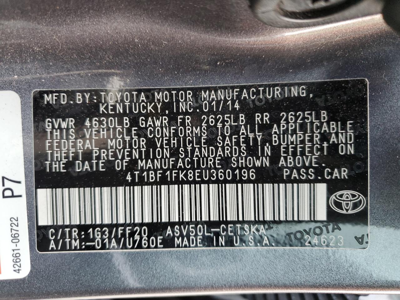 2014 Toyota Camry - Image 13