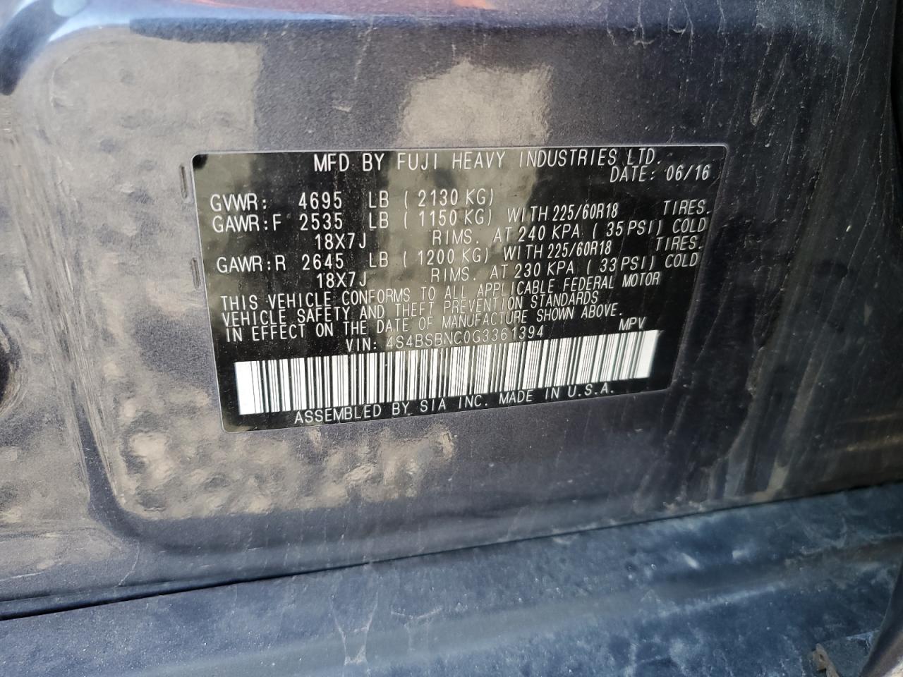 2016 Subaru Outback - Image 13