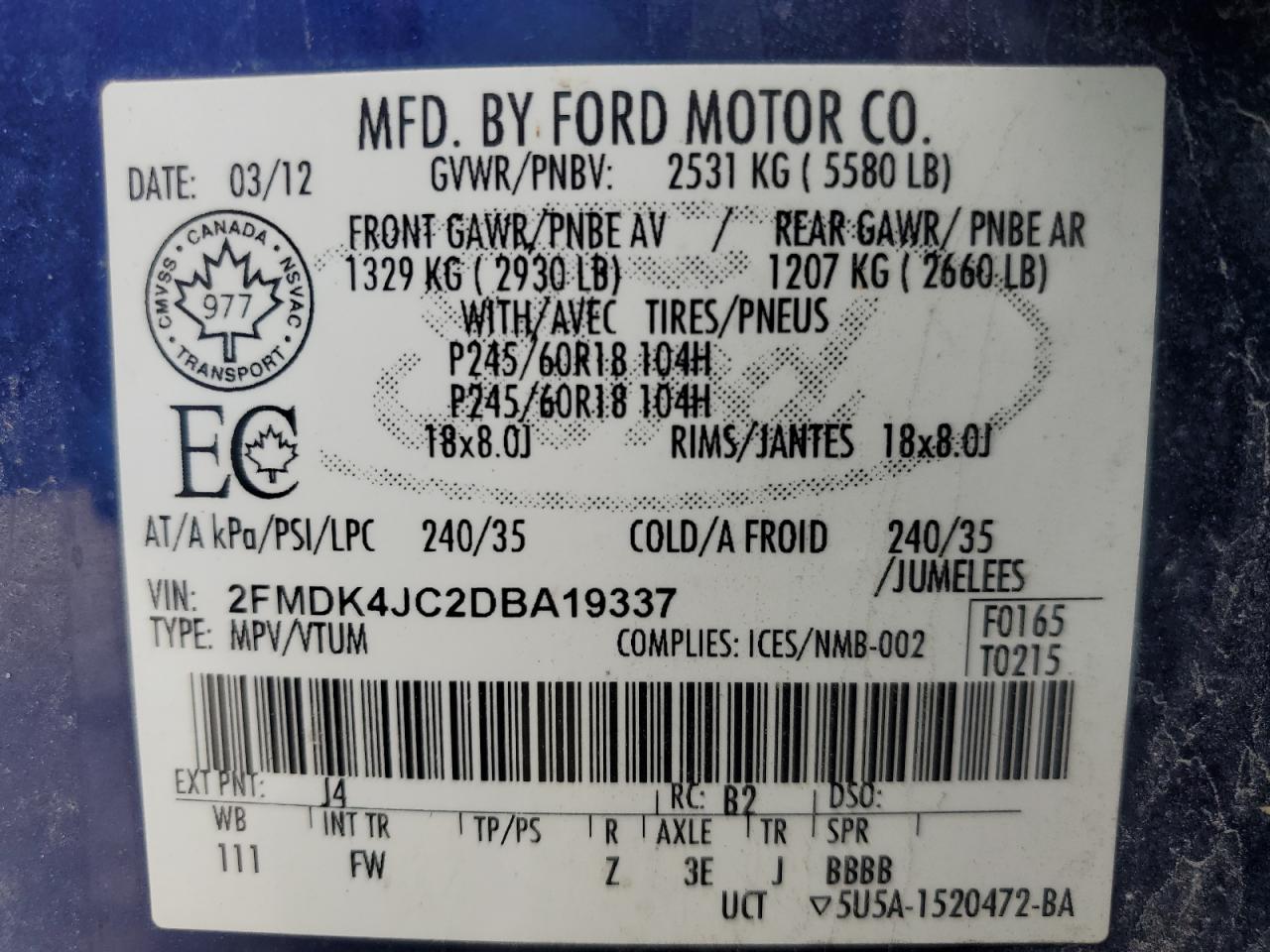 2013 Ford Edge - Image 13