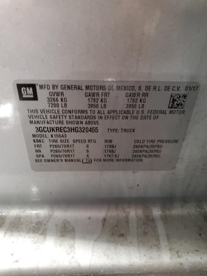 3GCUKREC3HG320455 CHEVROLET ALL Models 2017