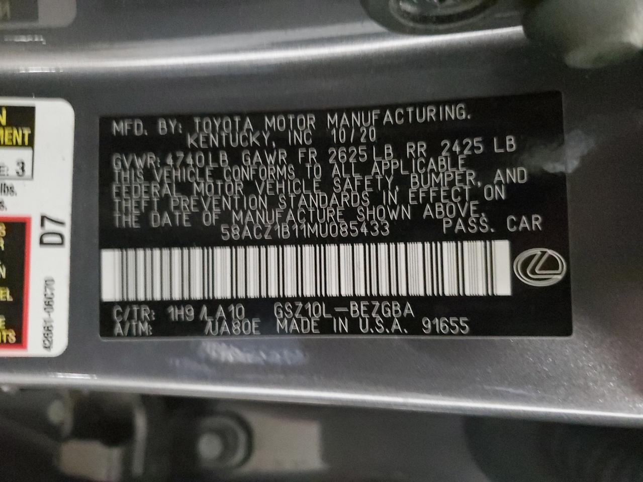2021 Lexus ES - Image 13