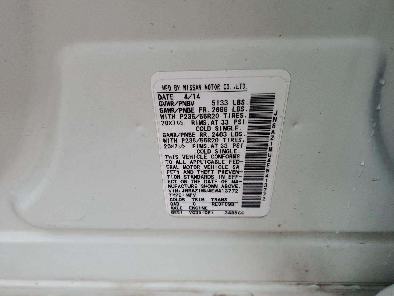 2014 Nissan Murano - Image 14