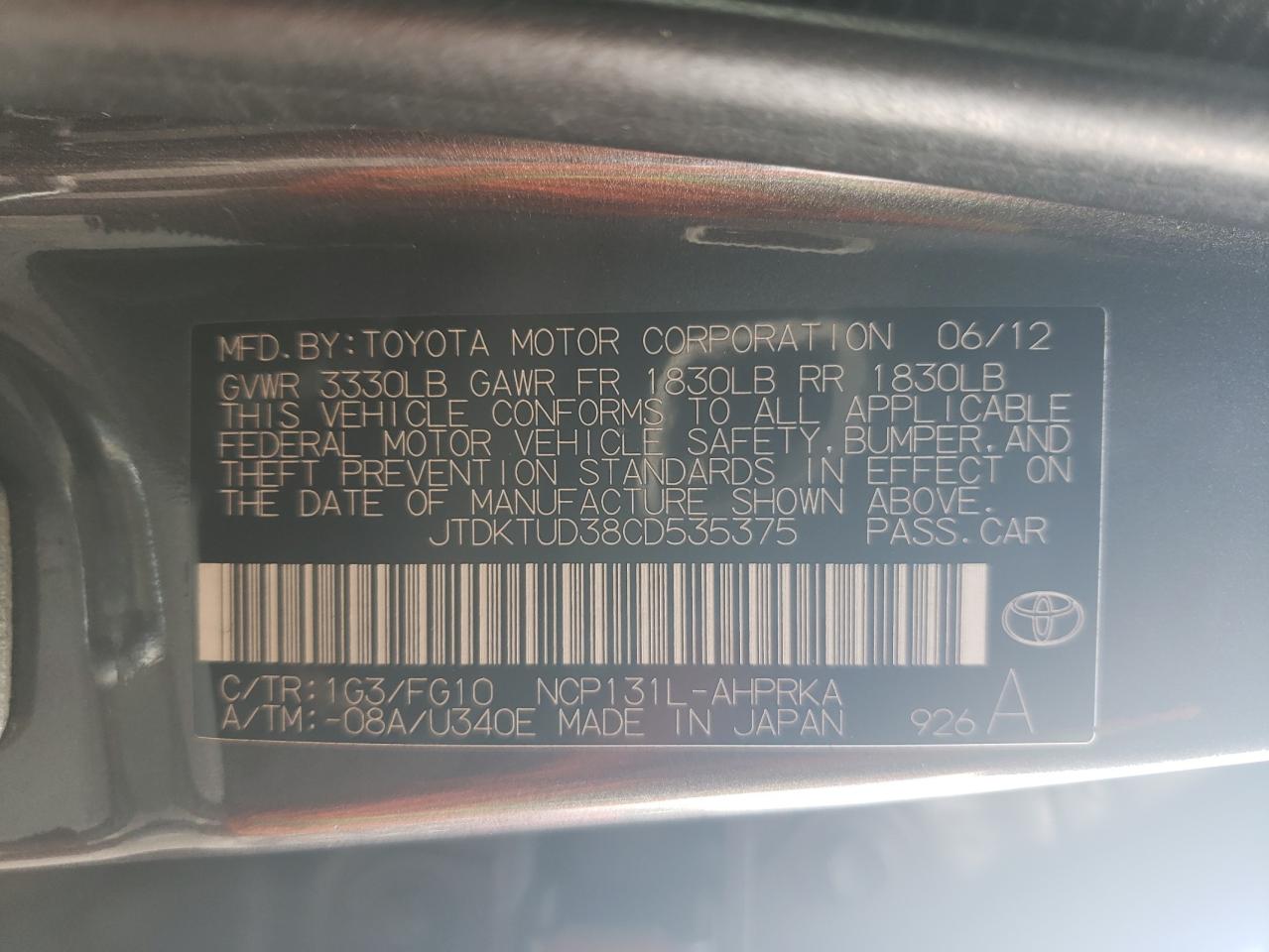 2012 Toyota Yaris - Image 15