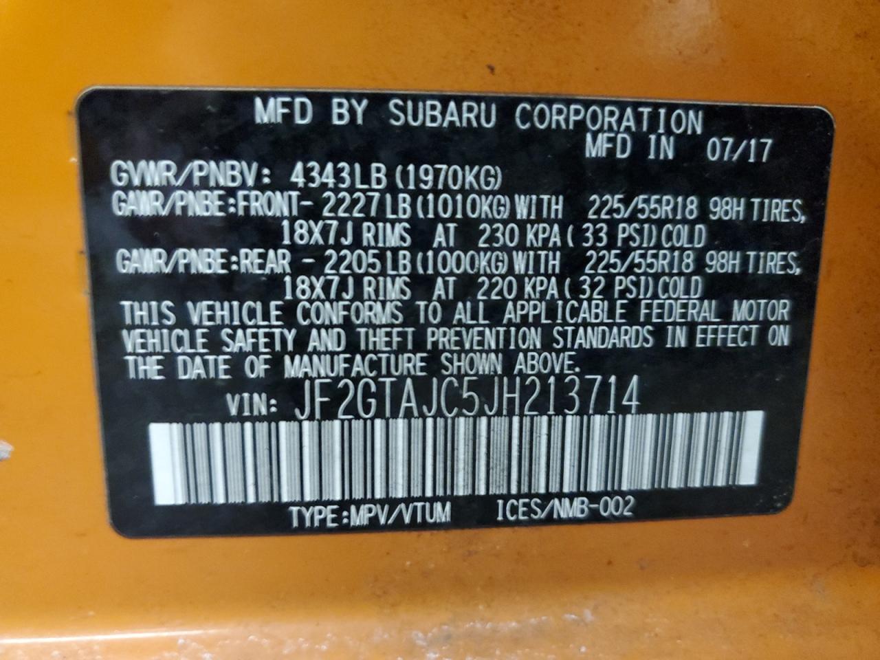 2018 Subaru XV - Image 13