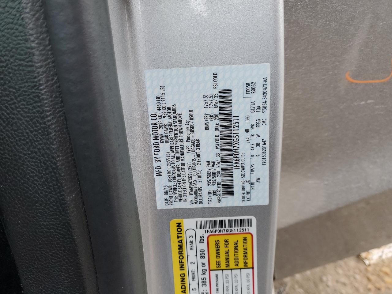 2016 Ford Fusion - Image 12