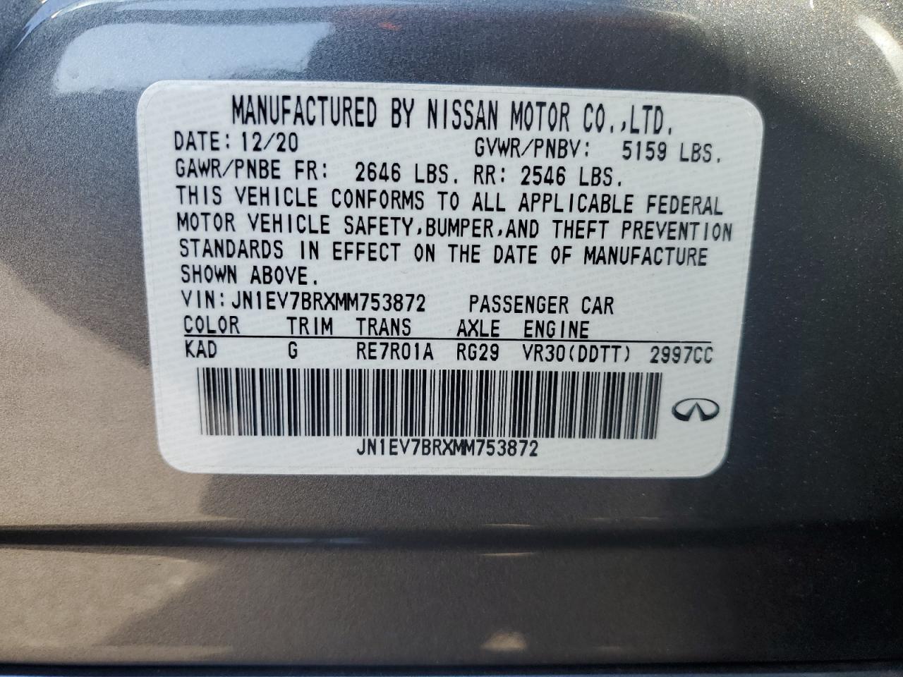 2021 Infiniti Q50 - Image 15