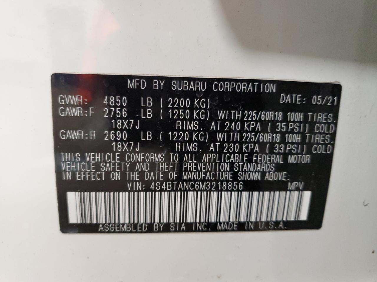 2021 Subaru Outback - Image 16